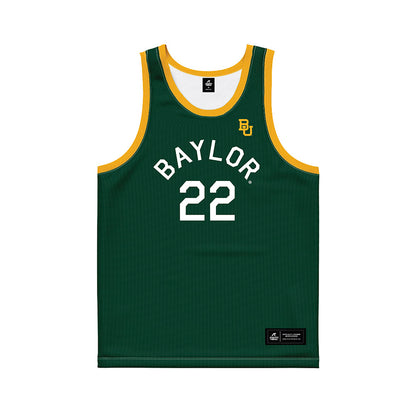 Baylor - NCAA Women's Basketball : Bella Fontleroy - Green Hardwood Basketball Jersey-0