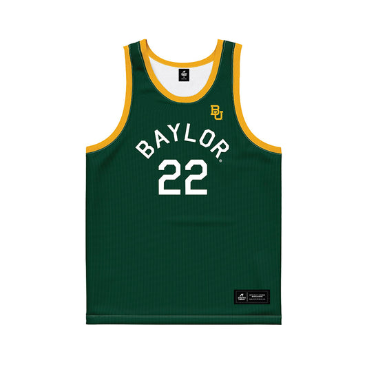 Baylor - NCAA Women's Basketball : Bella Fontleroy - Green Hardwood Basketball Jersey-0