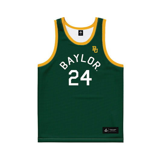 Baylor - NCAA Men's Basketball : Tounde Yessoufou - Green Hardwood Basketball Jersey-0
