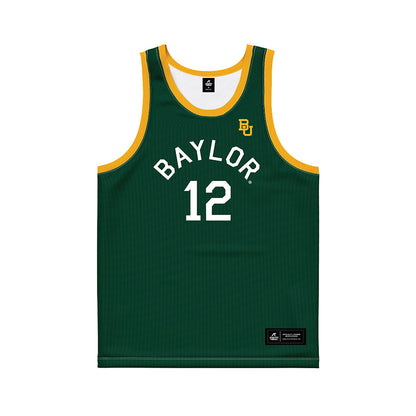 Baylor - NCAA Women's Basketball : Kyla Abraham - Green Hardwood Basketball Jersey-0