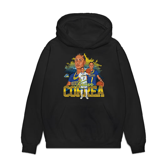 Delaware - NCAA Women's Basketball : Kailah Correa - Collage Premium Hooded Sweatshirt-0