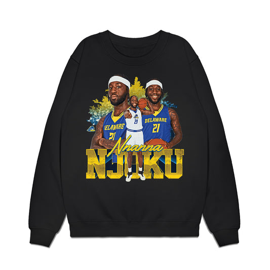 Delaware - NCAA Men's Basketball : Nnanna Njoku - Collage Premium Crewneck Sweatshirt-0