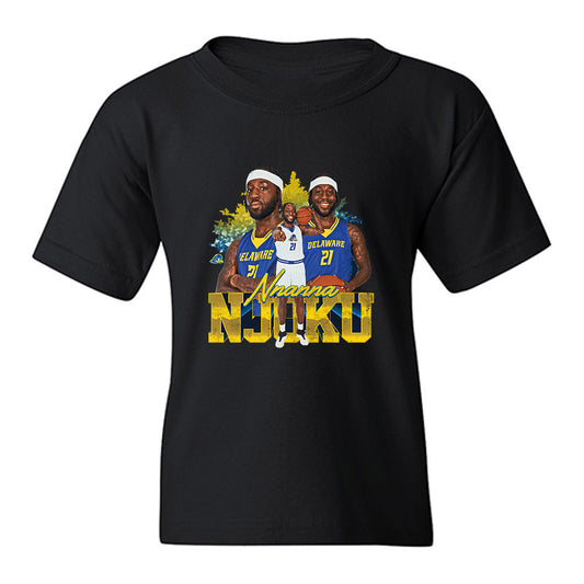Delaware - NCAA Men's Basketball : Nnanna Njoku - Collage Youth T-Shirt-0