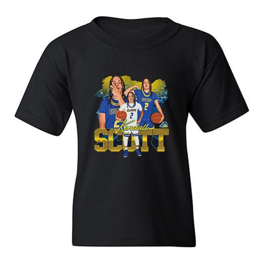 Delaware - NCAA Women's Basketball : Kendall Scott - Collage Youth T-Shirt-0