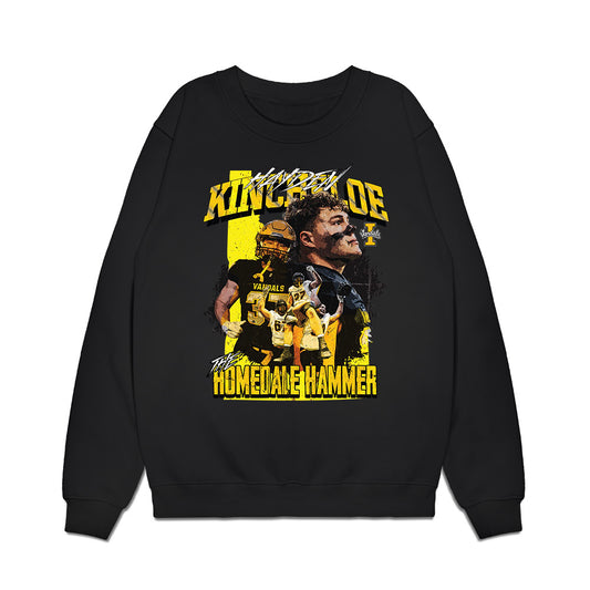 Idaho - NCAA Football : Hayden Kincheloe - THE HOMEDALE HAMMER Premium Crewneck Sweatshirt-0