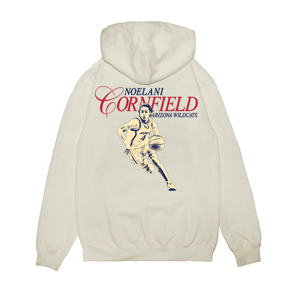 Arizona - NCAA Women's Basketball : Noelani Cornfield - Graphic Premium Hooded Sweatshirt-1