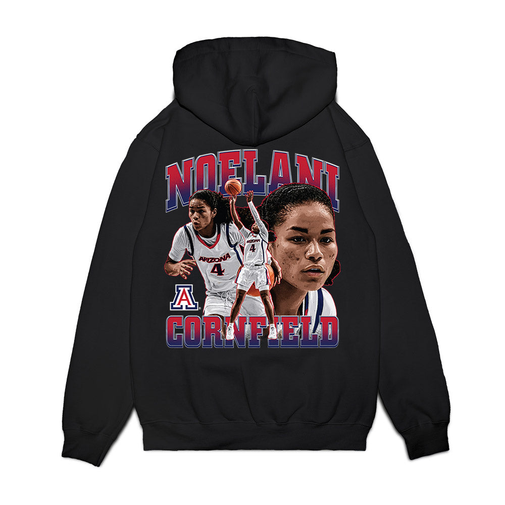 Arizona - NCAA Women's Basketball : Noelani Cornfield - Collage Premium Hooded Sweatshirt-1