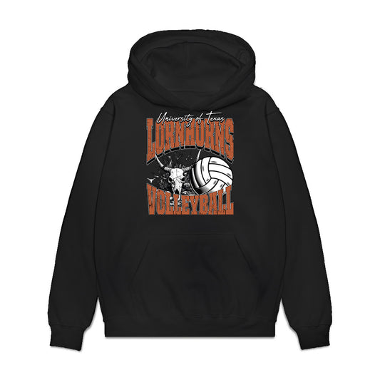 Texas - NCAA Women's Volleyball : Sarah Mendoza - Vintage Shersey Premium Hooded Sweatshirt-0