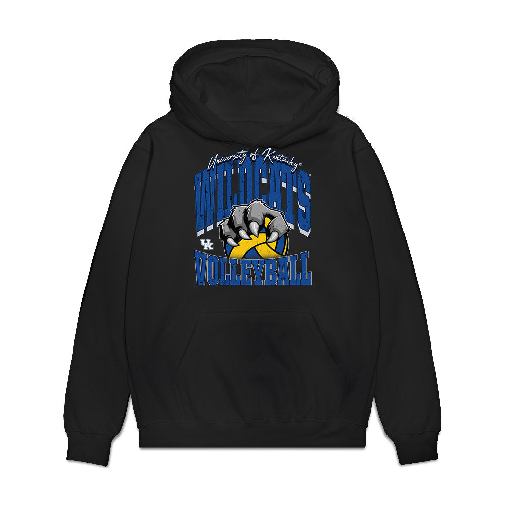 Kentucky - NCAA Women's Volleyball : Kassie OBrien - Vintage Volleyball Premium Hooded Sweatshirt-0