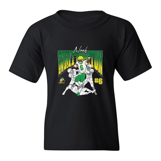 Oregon - NCAA Football : Noah Whittington - Run Youth T-Shirt-0