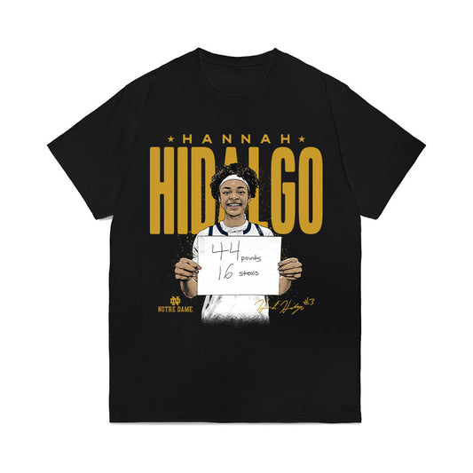 Notre Dame - NCAA Women's Basketball : Hannah Hidalgo - Caricature Comfort Colors T-Shirt-0