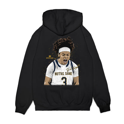 Notre Dame - NCAA Women's Basketball : Hannah Hidalgo - GameFace Premium Hooded Sweatshirt-1