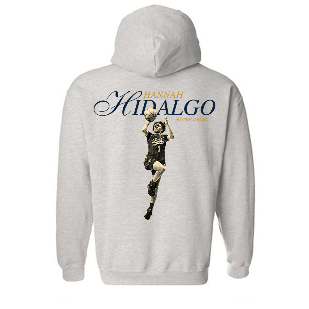 Notre Dame - NCAA Women's Basketball : Hannah Hidalgo - Legacy Hooded Sweatshirt-1