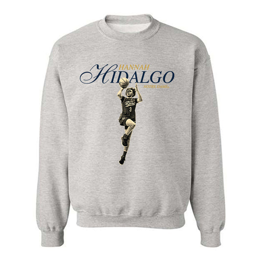 Notre Dame - NCAA Women's Basketball : Hannah Hidalgo - Legacy Crewneck Sweatshirt-0