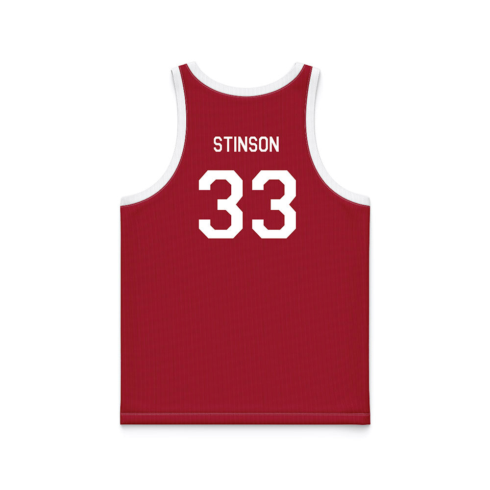 Stanford - NCAA Men's Basketball : Evan Stinson - Hardwood Reissue Basketball Jersey-1