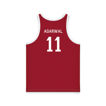 Stanford - NCAA Men's Basketball : Ryan Agarwal - Hardwood Reissue Basketball Jersey-1