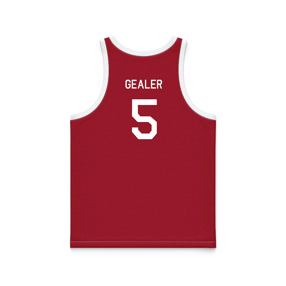Stanford - NCAA Men's Basketball : Benny Gealer - Hardwood Reissue Basketball Jersey-1