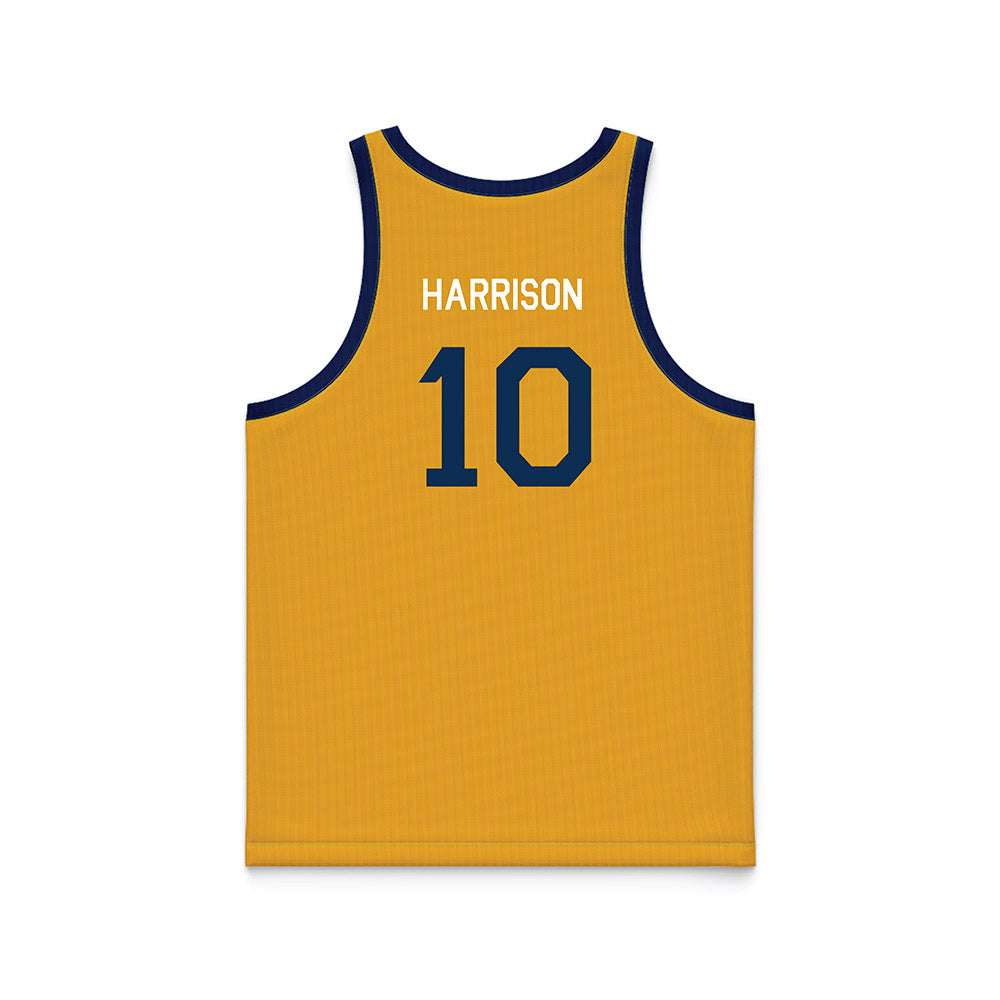 West Virginia - NCAA Women's Basketball : Jordan Harrison - Hardwood Reissue Basketball Jersey-1
