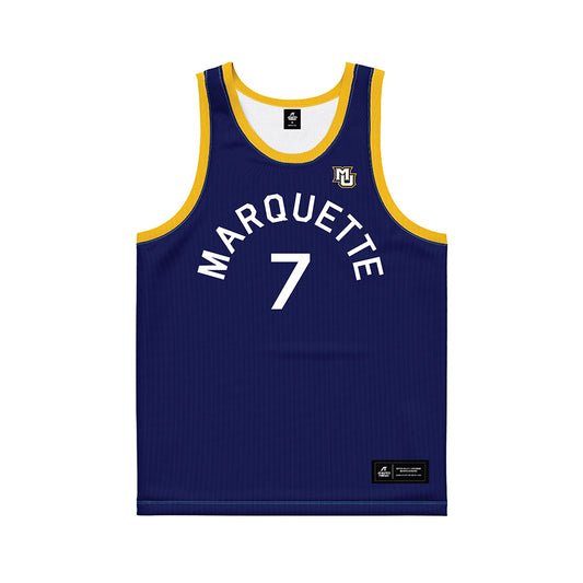 Marquette - NCAA Women's Basketball : Bridget Utberg - Hardwood Reissue Basketball Jersey-0
