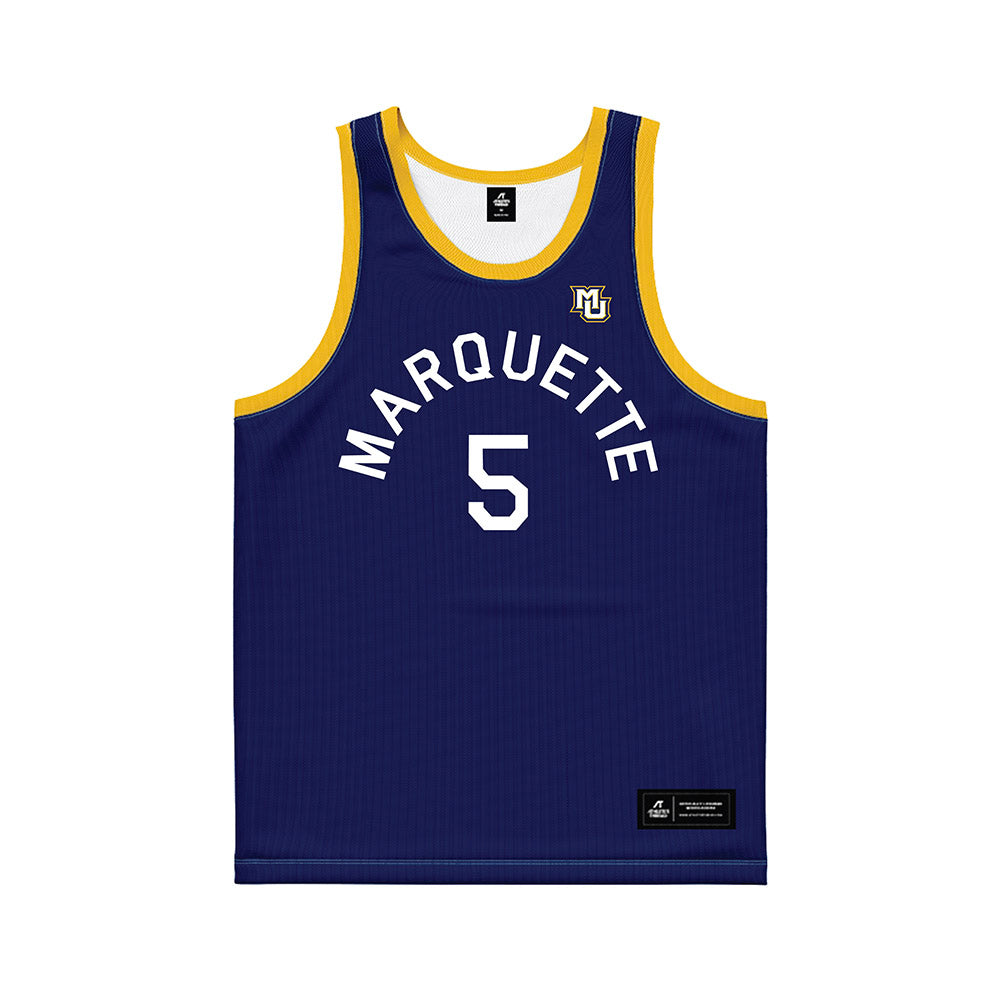 Marquette - NCAA Men's Basketball : Tre Norman - Hardwood Reissue Basketball Jersey-0