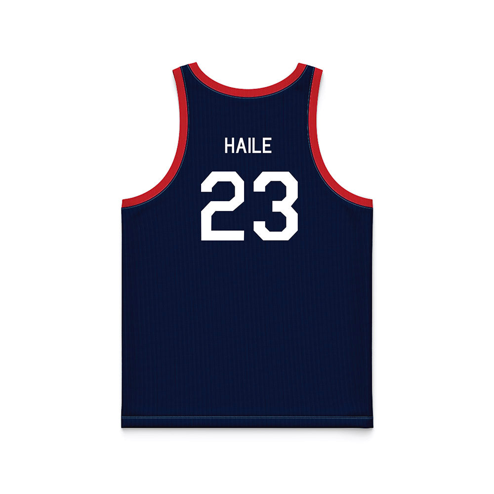 Gonzaga - NCAA Women's Basketball : Jaiden Haile - Blue Hardwood Basketball Jersey-1