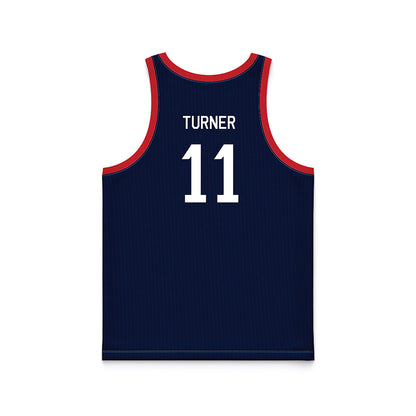 Gonzaga - NCAA Women's Basketball : Allie Turner - Blue Hardwood Basketball Jersey-1