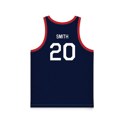 Gonzaga - NCAA Women's Basketball : taylor smith - Blue Hardwood Basketball Jersey-1