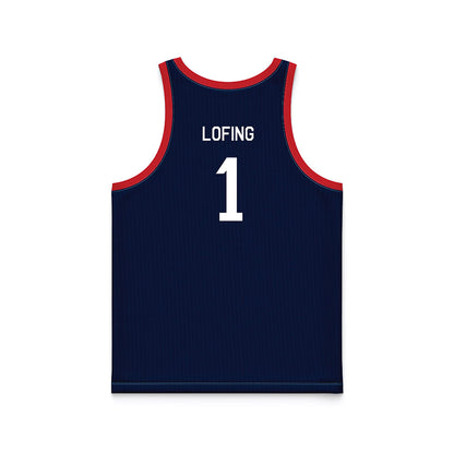 Gonzaga - NCAA Women's Basketball : Paige Lofing - Blue Hardwood Basketball Jersey-1