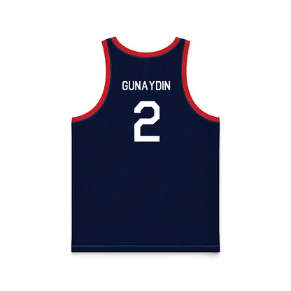 Gonzaga - NCAA Women's Basketball : Vera Gunaydin - Blue Hardwood Basketball Jersey-1