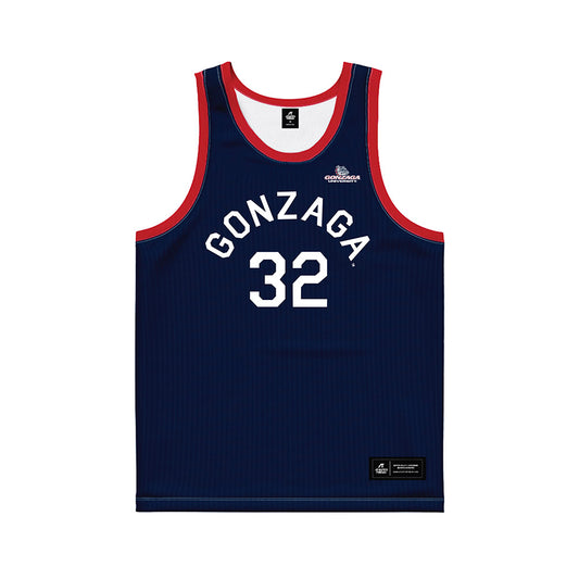 Gonzaga - NCAA Men's Basketball : Parker Jefferson - Blue Hardwood Basketball Jersey-0