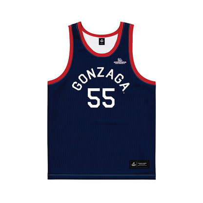 Gonzaga - NCAA Women's Basketball : Zeryhia Aokuso - Blue Hardwood Basketball Jersey-0
