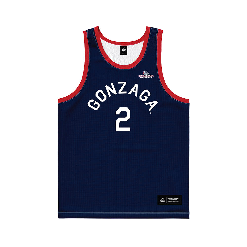 Gonzaga - NCAA Women's Basketball : Vera Gunaydin - Blue Hardwood Basketball Jersey-0