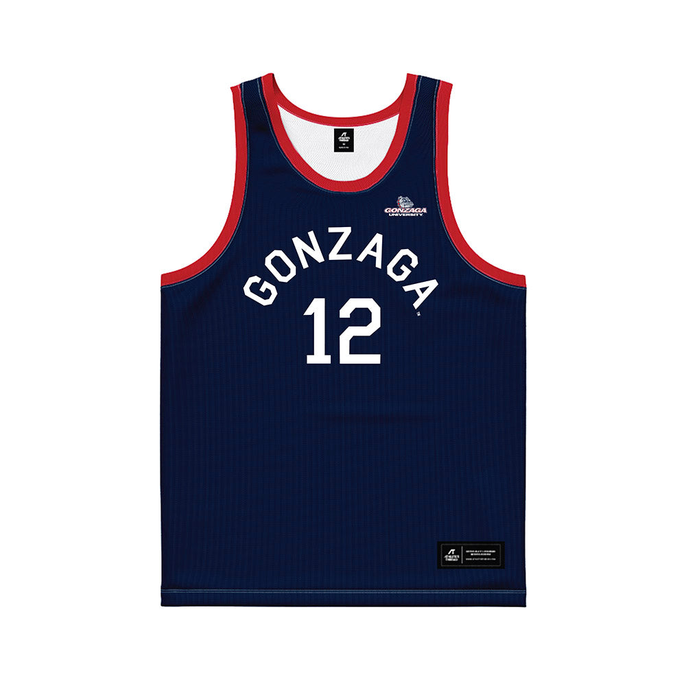 Gonzaga - NCAA Women's Basketball : Christabel Osarobo - Blue Hardwood Basketball Jersey-0