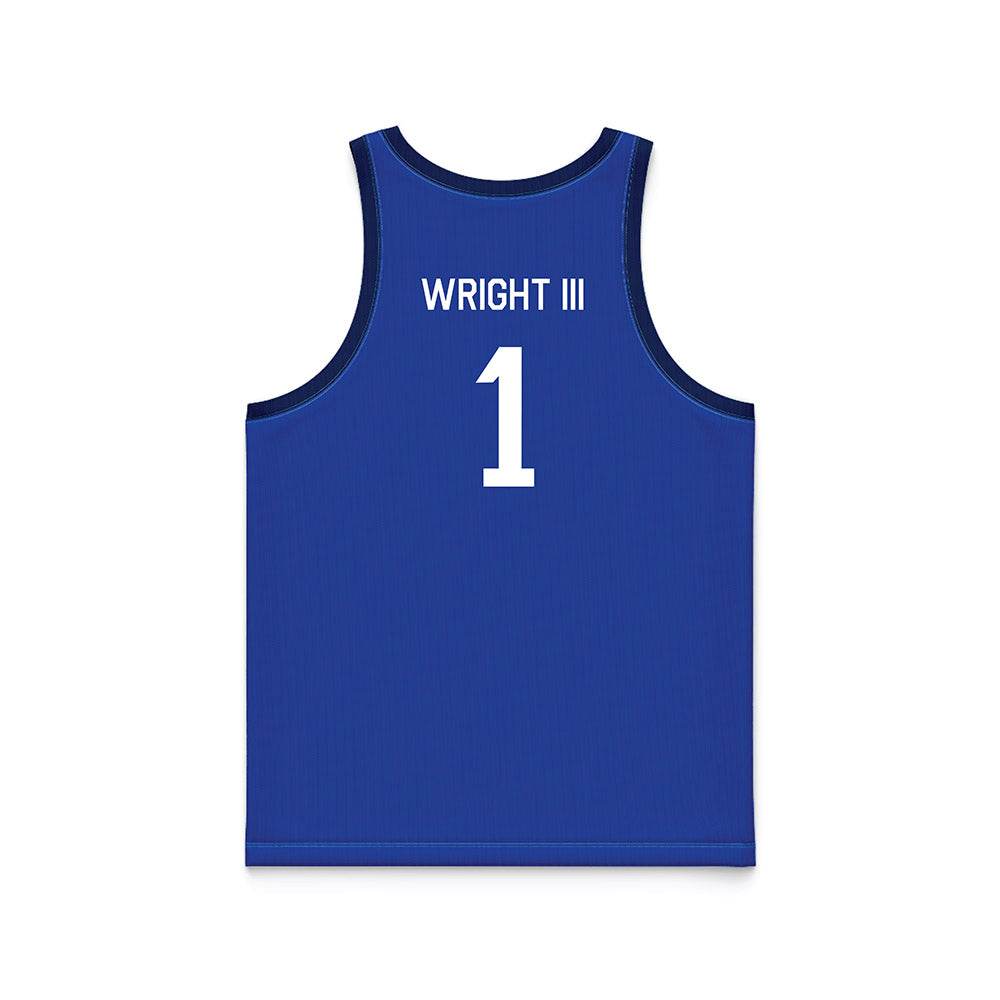 BYU - NCAA Men's Basketball : Robert Wright III - Hardwood Reissue Basketball Jersey-1