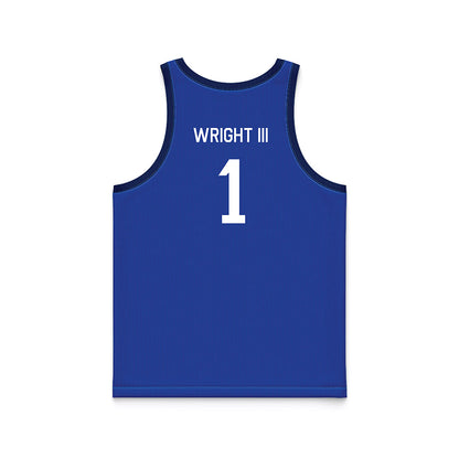 BYU - NCAA Men's Basketball : Robert Wright III - Hardwood Reissue Basketball Jersey-1