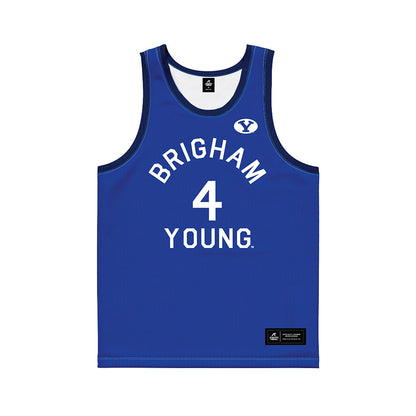 BYU - NCAA Men's Basketball : Brody Kozlowski - Hardwood Reissue Basketball Jersey-0