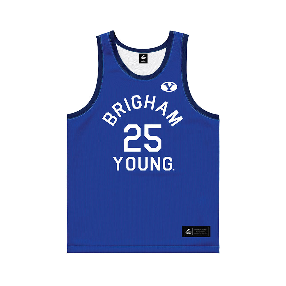 BYU - NCAA Men's Basketball : Dawson Baker - Hardwood Reissue Basketball Jersey-0