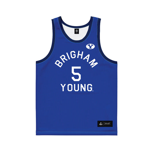 BYU - NCAA Men's Basketball : Mihailo Boskovic - Hardwood Reissue Basketball Jersey-0