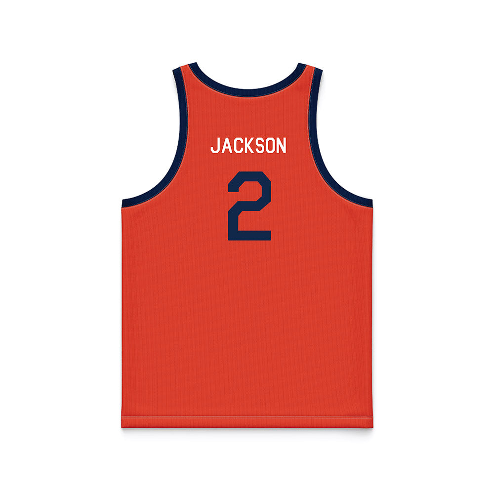 Illinois - NCAA Women's Basketball : Destiny Jackson - Orange Hardwood Basketball Jersey-1