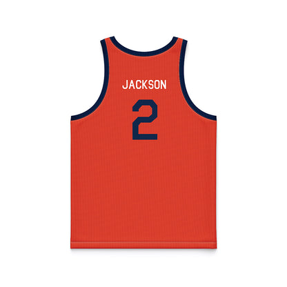 Illinois - NCAA Women's Basketball : Destiny Jackson - Orange Hardwood Basketball Jersey-1