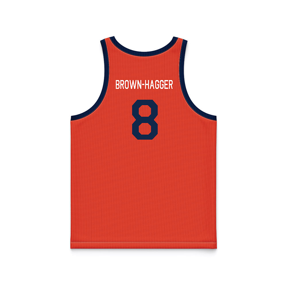Illinois - NCAA Women's Basketball : Jasmine Brown-Hagger - Orange Hardwood Basketball Jersey-1