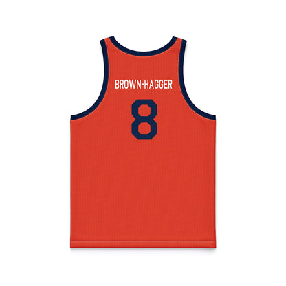 Illinois - NCAA Women's Basketball : Jasmine Brown-Hagger - Orange Hardwood Basketball Jersey-1