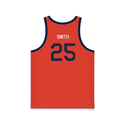 Illinois - NCAA Women's Basketball : Hayven Smith - Orange Hardwood Basketball Jersey-1