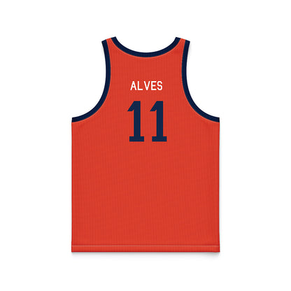 Illinois - NCAA Women's Basketball : Manuella Alves - Orange Hardwood Basketball Jersey-1