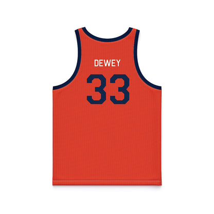 Illinois - NCAA Women's Basketball : Samantha Dewey - Orange Hardwood Basketball Jersey-1