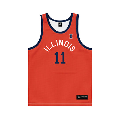 Illinois - NCAA Women's Basketball : Manuella Alves - Orange Hardwood Basketball Jersey-0