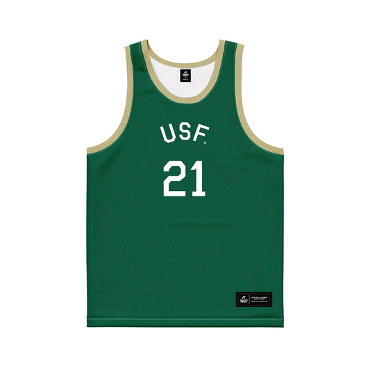 USF - NCAA Men's Basketball : Adriel Nyorha - Hardwood Reissue Basketball Jersey-0