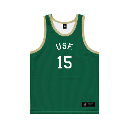 USF - NCAA Men's Basketball : Onyx Nnani - Hardwood Reissue Basketball Jersey-0