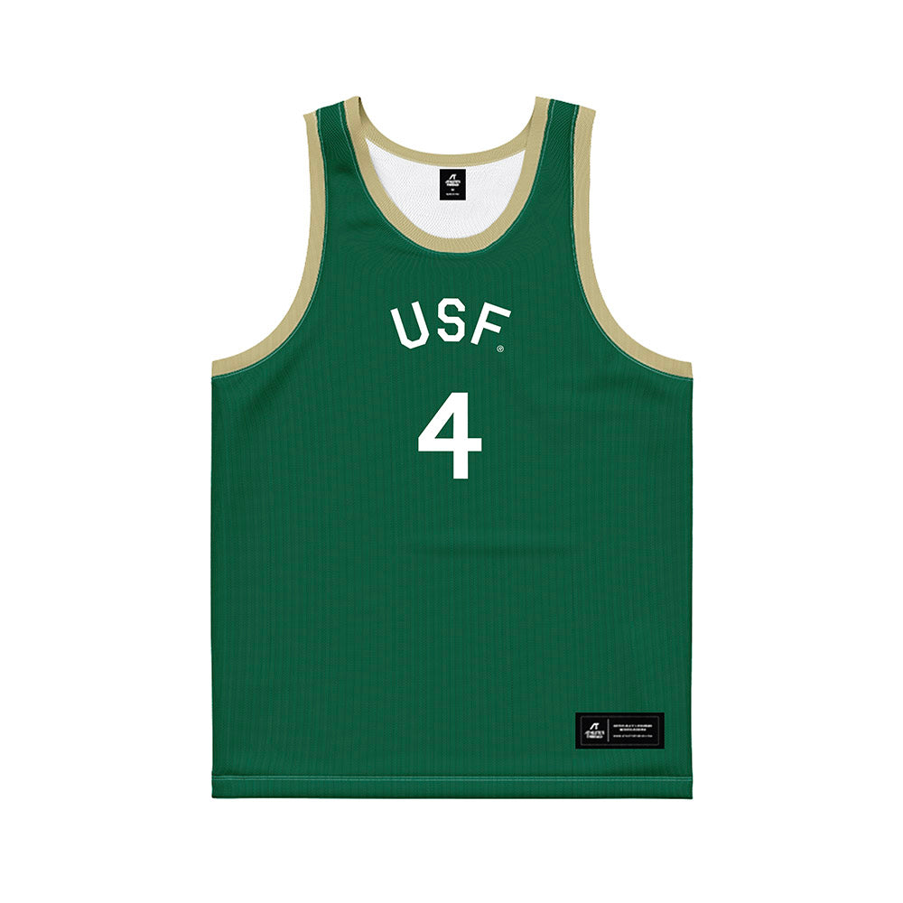 USF - NCAA Men's Basketball : Devin Haid - Hardwood Reissue Basketball Jersey-0