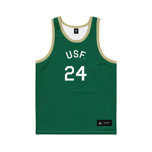 USF - NCAA Women's Basketball : Raina Tomasicka - Hardwood Reissue Basketball Jersey-0
